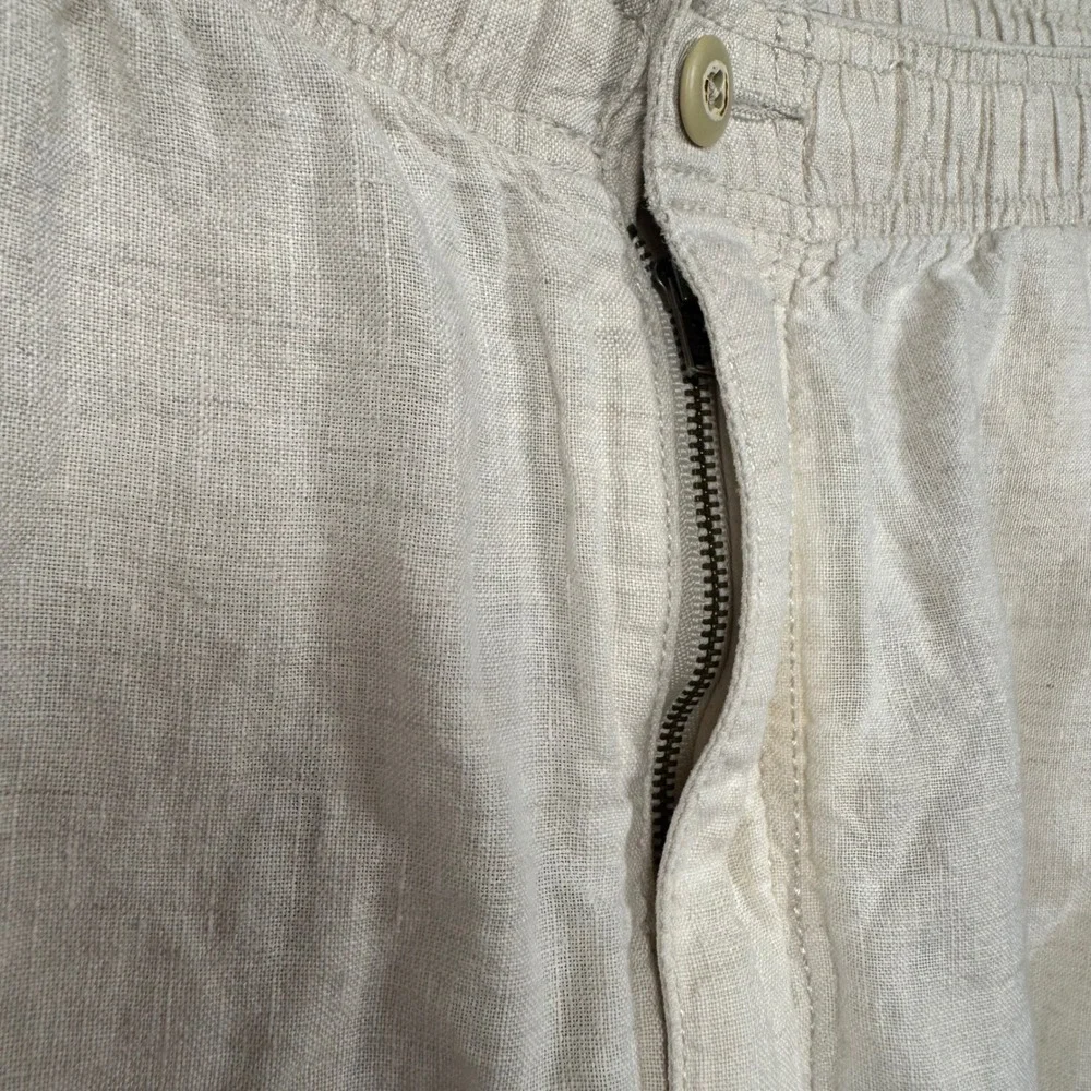 Tommy Bahama Men's Medium Relax Linen Shorts M 34 Medium White Cream Tan Beach